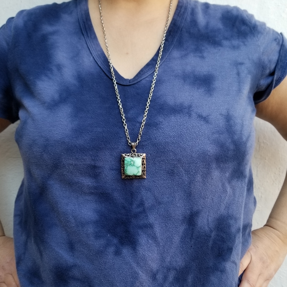 Turquoise & Sterling Silver Pendent